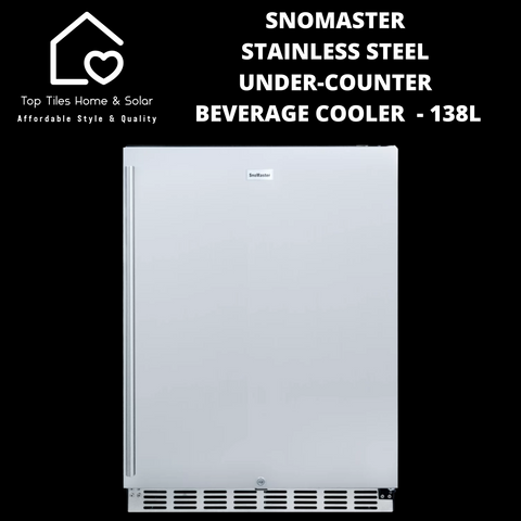 SnoMaster Stainless Steel Under-Counter Beverage Cooler - 138L
