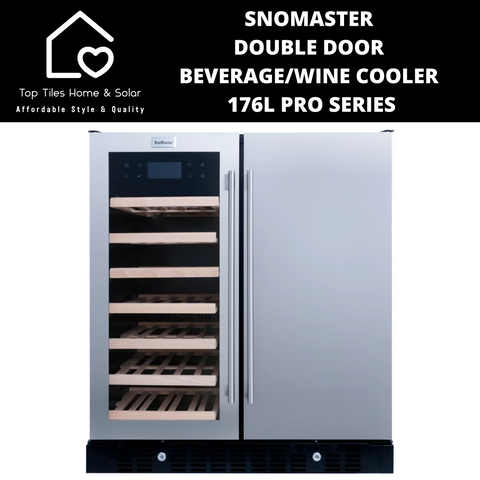 SnoMaster Double Door Beverage/Wine Cooler - 176L Pro Series