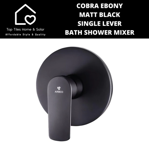 Cobra Ebony Matt Black Single Lever Bath Shower Mixer