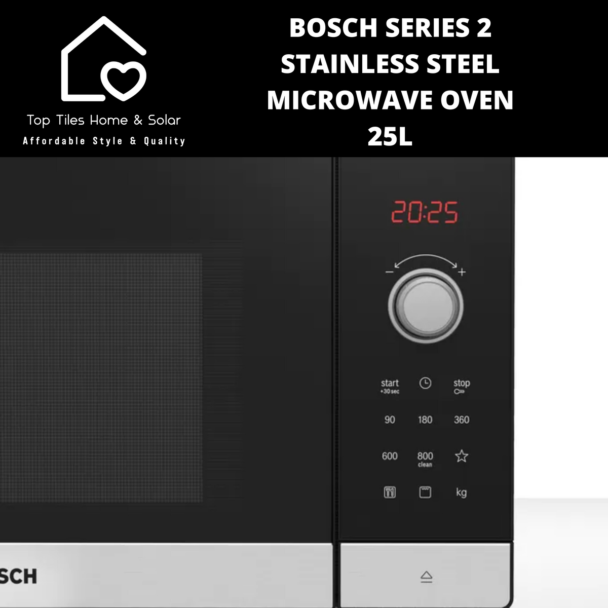Bosch Series 2 Stainless Steel Microwave Oven 25L Top Tiles Home bosch-series-2-stainless-steel-microwave-oven-25l-top-tiles-home