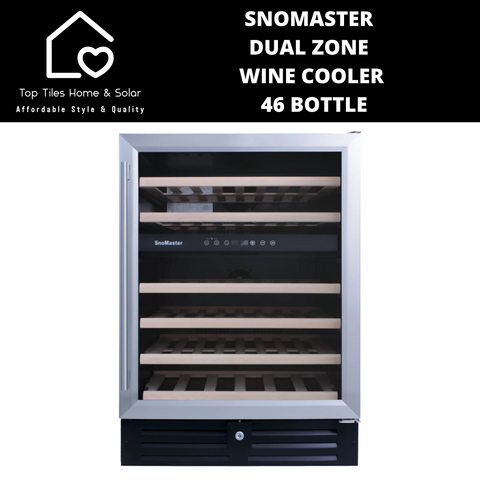 SnoMaster Dual Zone Wine Cooler - 46 Bottle