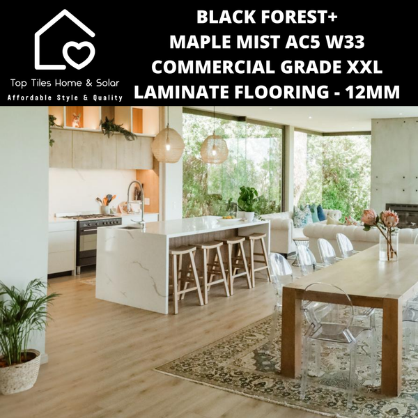 Black Forest+ Maple Mist AC5 W33 Commercial Grade XXL Laminate Flooring - 12mm