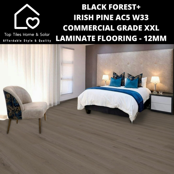 Black Forest+ Irish Pine AC5 W33 Commercial Grade XXL Laminate Flooring - 12mm
