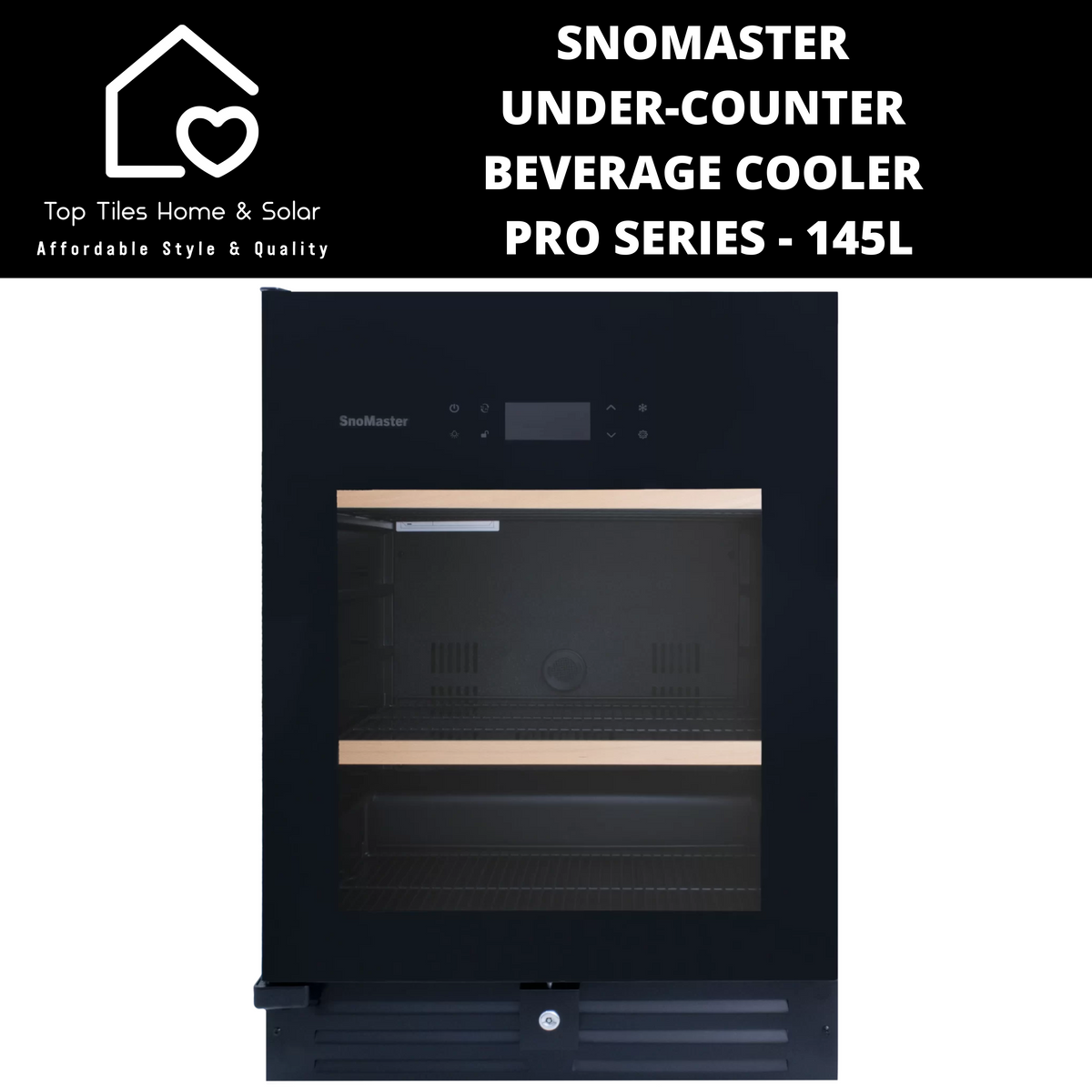 SnoMaster UnderCounter Beverage Cooler PRO SERIES 145L Top Tiles