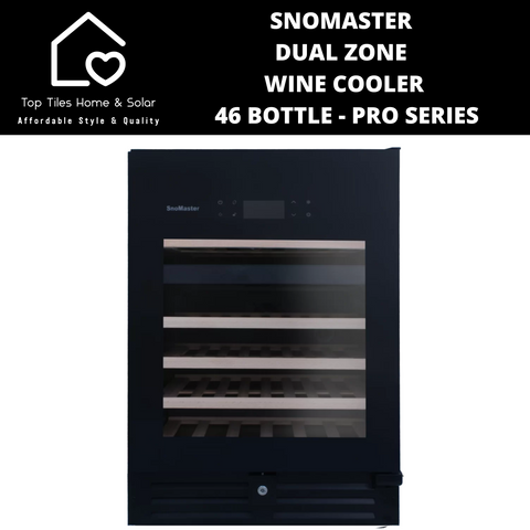 SnoMaster Dual Zone Wine Cooler - 46 Bottle Pro Series