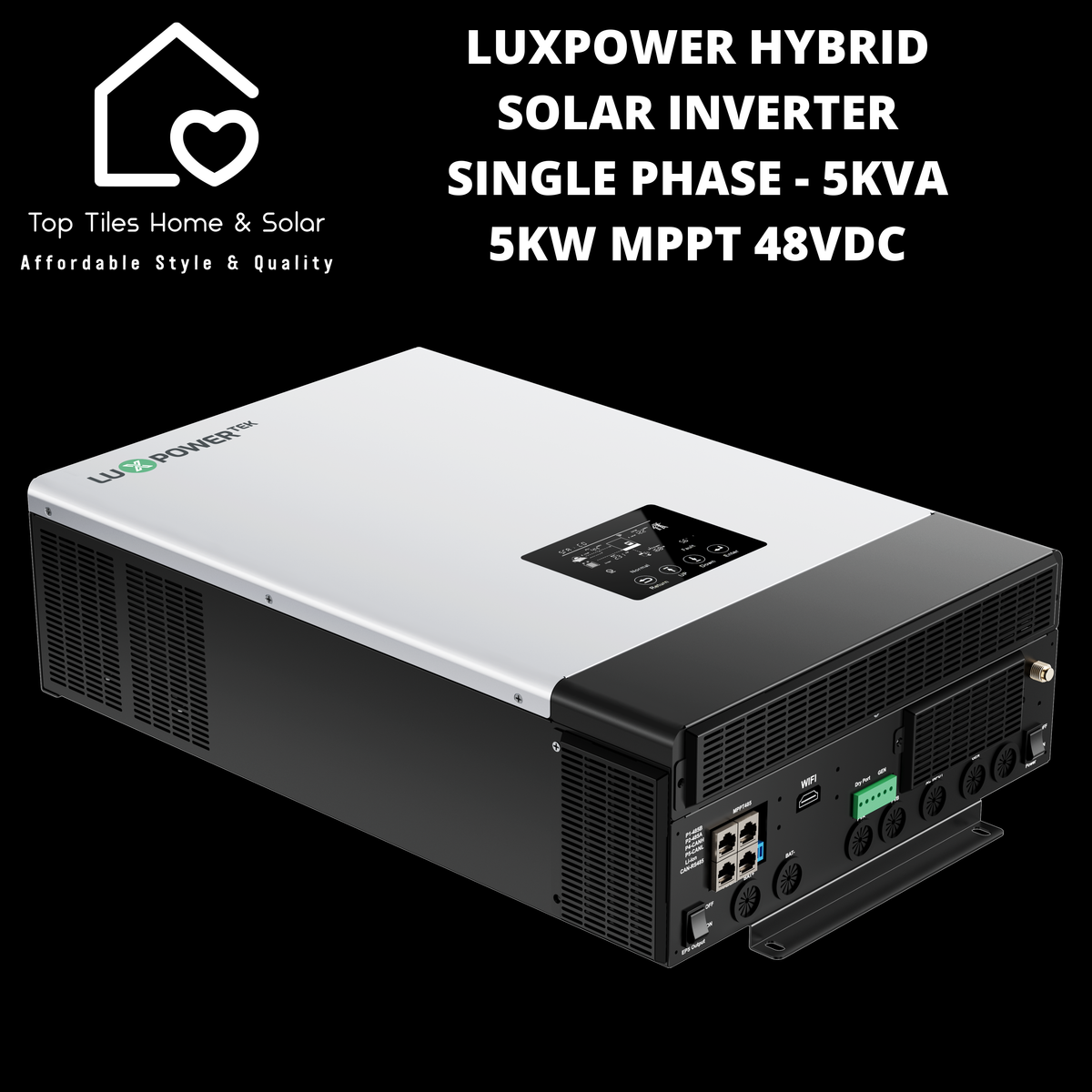 LuxPower Hybrid Solar Inverter Single Phase - 5kVA - 5kW MPPT 48VDC ...