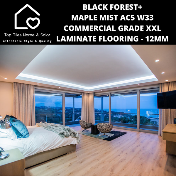 Black Forest+ Maple Mist AC5 W33 Commercial Grade XXL Laminate Flooring - 12mm