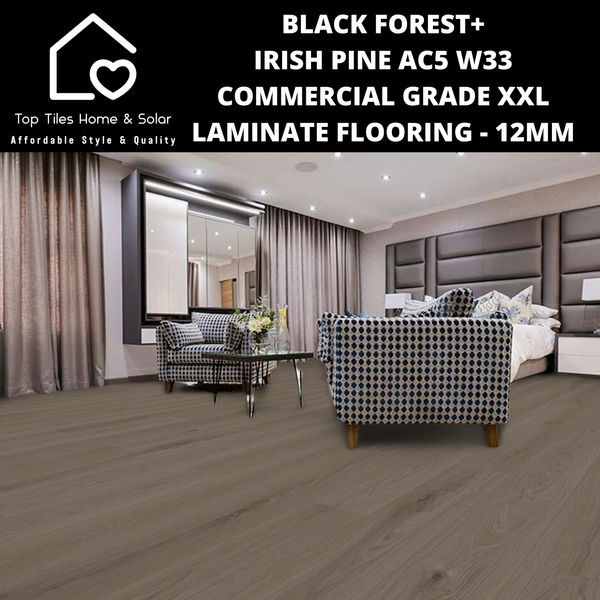 Black Forest+ Irish Pine AC5 W33 Commercial Grade XXL Laminate Flooring - 12mm