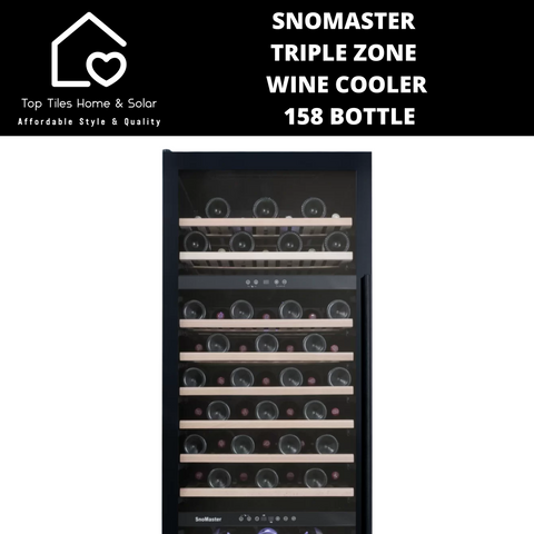 SnoMaster Triple Zone Wine Cooler - 158 Bottle