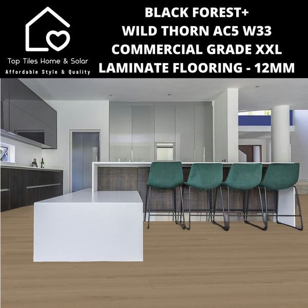 Black Forest+ Wild Thorn AC5 W33 Commercial Grade XXL Laminate Flooring - 12mm
