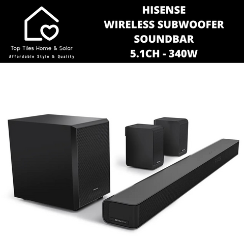 Hisense Wireless Subwoofer Soundbar 5.1Ch - 340W