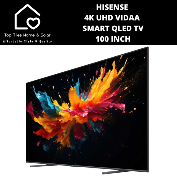 Hisense 4K UHD Vidaa Smart QLED TV - 100 Inch