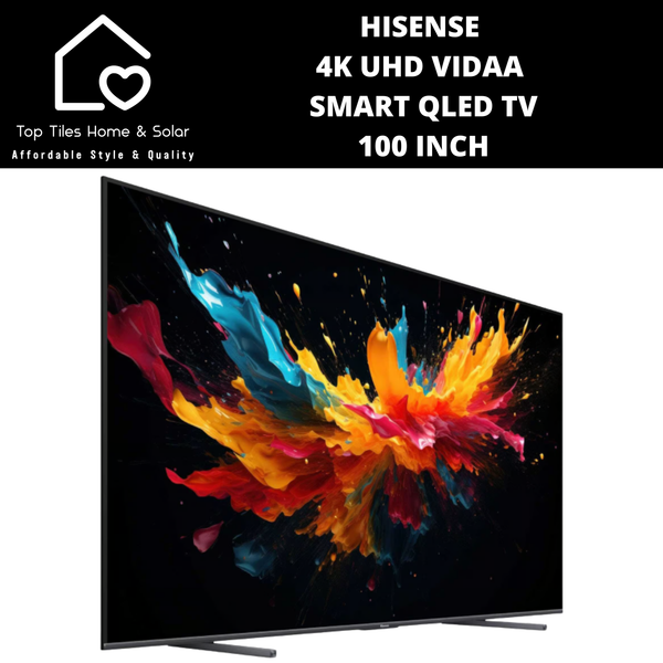 Hisense 4K UHD Vidaa Smart QLED TV - 100 Inch