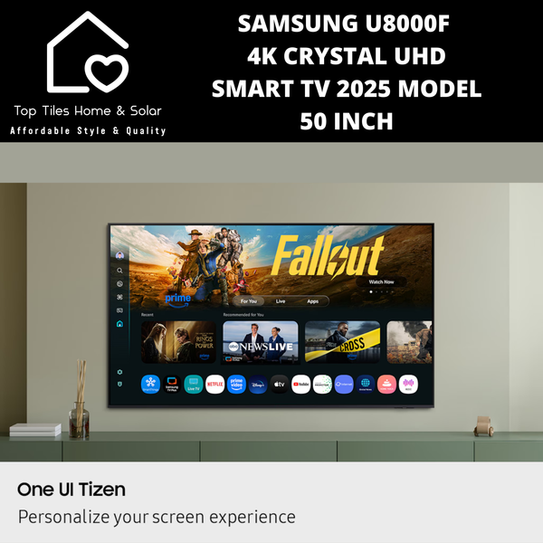 Samsung U8000F 4K Crystal UHD Smart TV 2025 - 50 Inch
