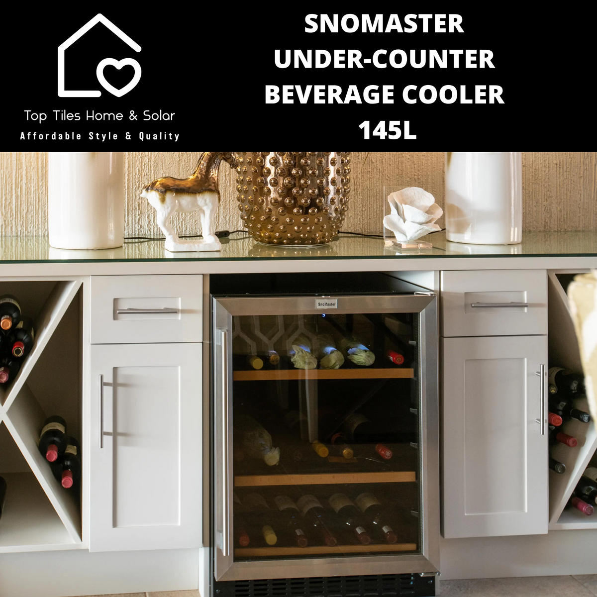 SnoMaster UnderCounter Beverage Cooler 145L Top Tiles Home & Solar