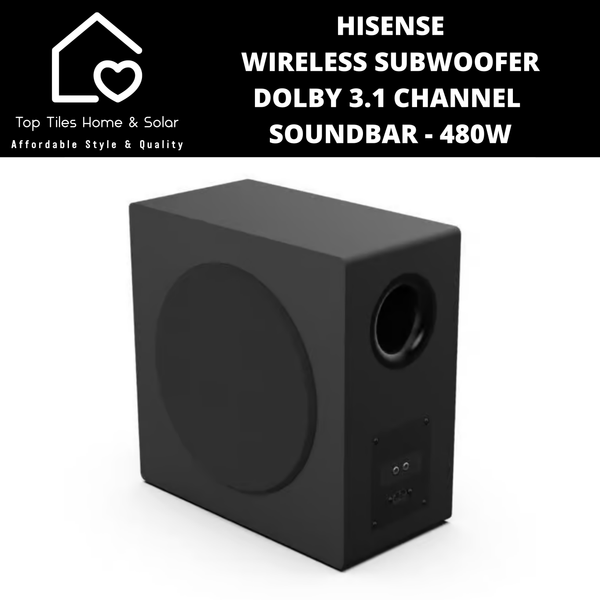 Hisense Wireless Subwoofer Dolby 3.1 Channel Soundbar - 480W