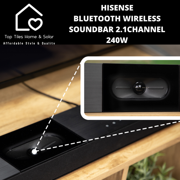 Hisense Wireless Subwoofer Soundbar 2.1Chnnel - 240W