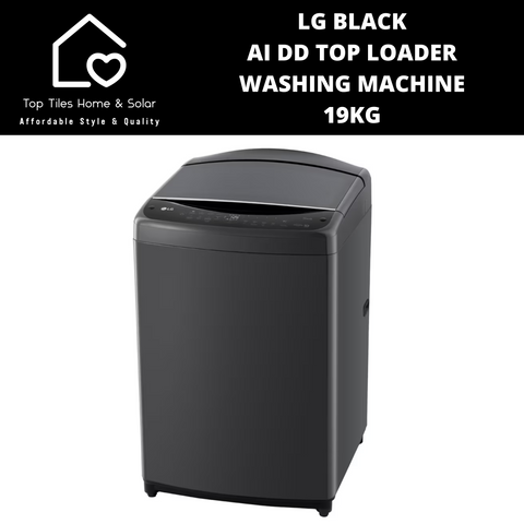 LG Black AI DD Top Loader Washing Machine - 19kg
