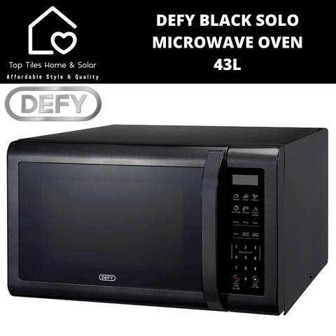 Defy Black Solo Digital Microwave Oven - 43L DMO401