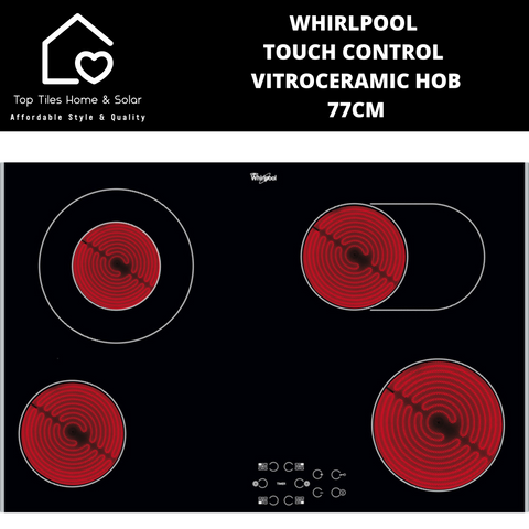 Whirlpool Touch Control Vitroceramic Hob - 77cm