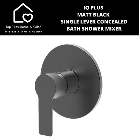 IQ Plus Matt Black Single Lever Concealed Bath Shower Mixer