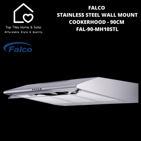 Falco Stainless Steel Wall Mount Cookerhood - 90cm FAL-90-MH10STL