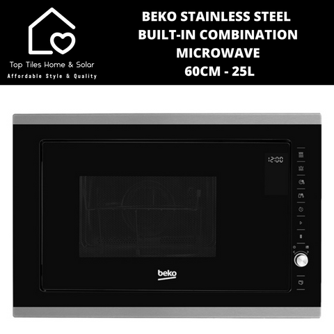 Beko Stainless Steel Built-in Combination Microwave - 60cm - 25L