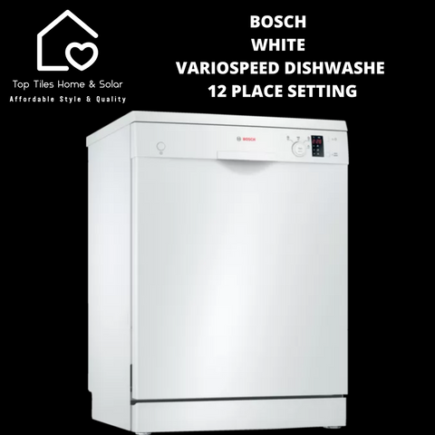 Bosch Series 2 - White VarioSpeed Dishwasher - 12 Place Setting
