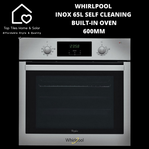 Whirlpool Inox 65L Self Cleaning Built-In Oven - 60cm