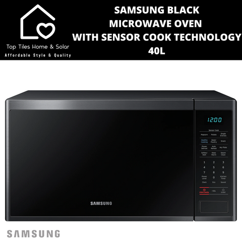 Samsung Black Microwave Oven With Sensor Cook Technology - 40L