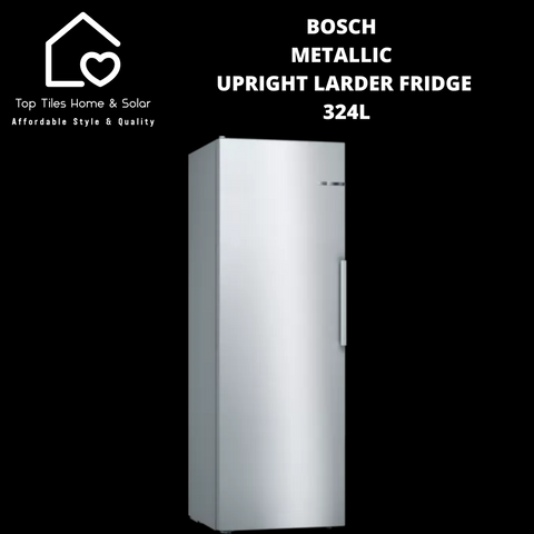 Bosch Series 2 - Metallic Upright Larder Fridge - 324L