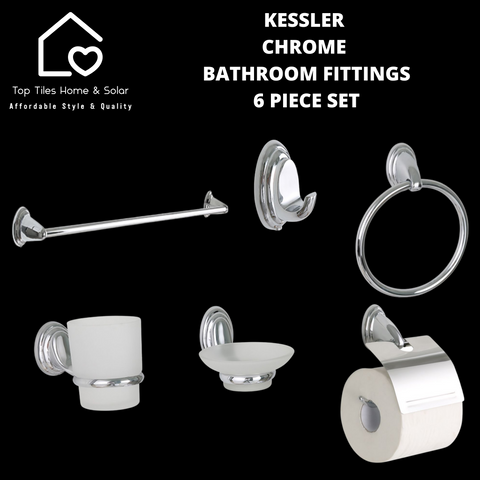 Kessler Chrome Bathroom Fittings - 6 Piece Set