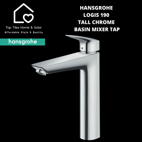 Hansgrohe Logis 190 Tall Chrome Basin Mixer Tap
