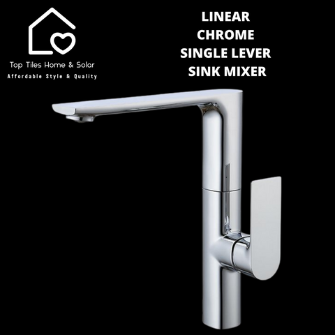 Linear Chrome Single Lever Sink Mixer