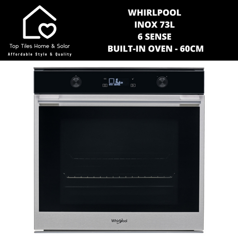 Whirlpool Inox 73L 6 Sense Built-In Oven - 60cm