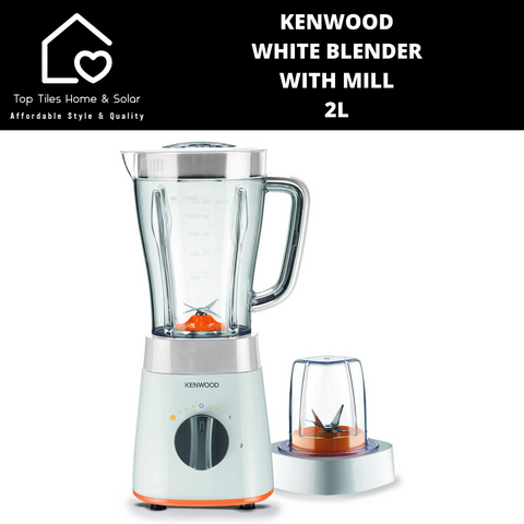 Kenwood White Blender With Mill  - 2L
