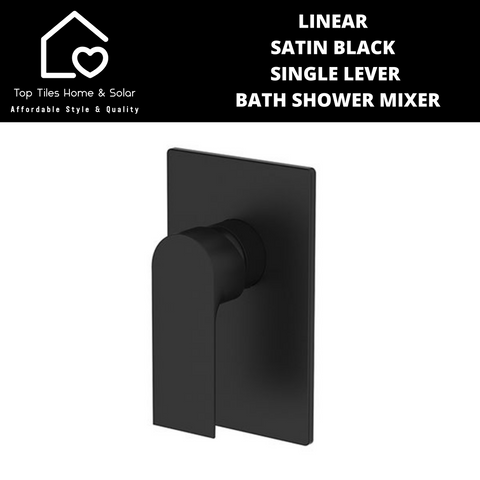Linear Satin Black Single Lever Bath Shower Mixer
