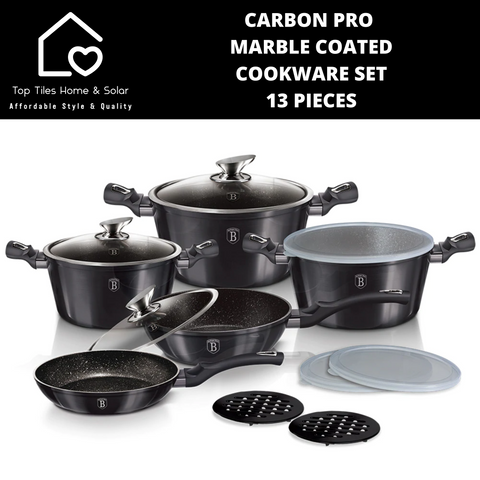 Carbon Pro Marble Coated Cookware Set - 13 Pieces