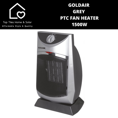 Goldair Grey PTC Fan Heater - 1500W