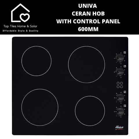 Univa Ceran Hob with Control Panel - 600mm