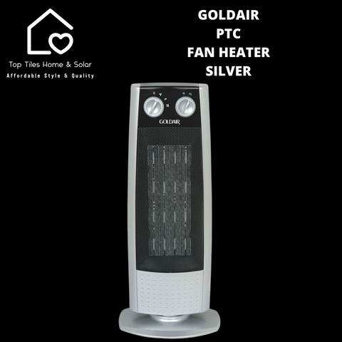 Goldair PTC Fan Heater Silver