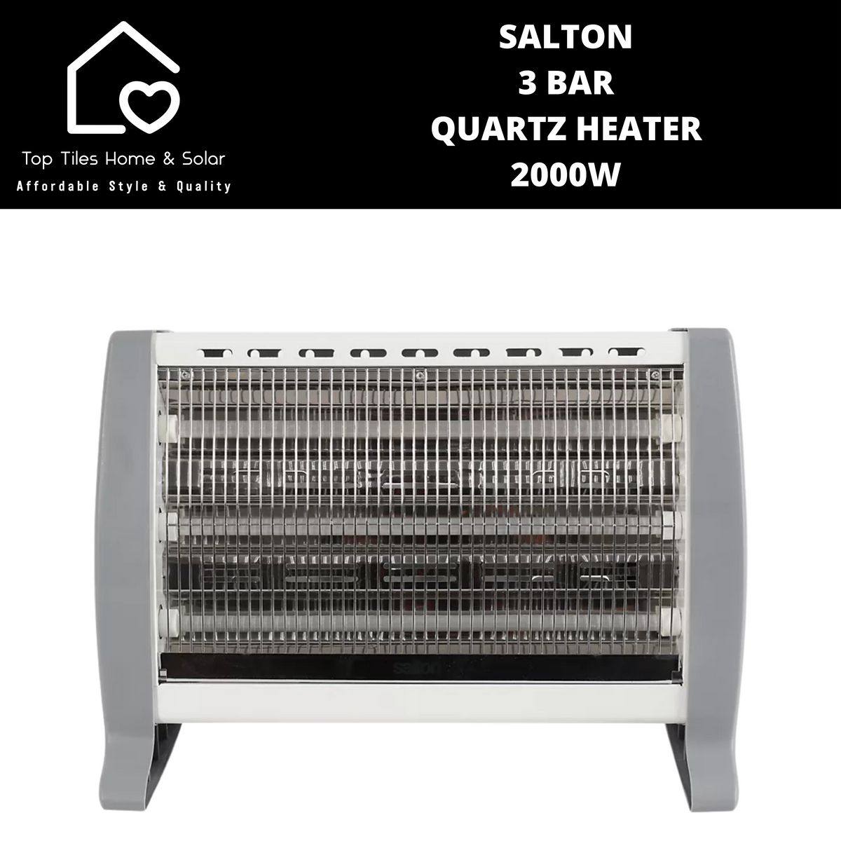 Salton 3 Bar Quartz Heater - 2000W – Top Tiles Home u0026 Solar