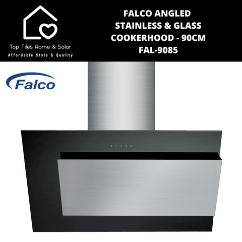 Falco Angled Stainless & Glass Cookerhood - 90cm FAL-9085