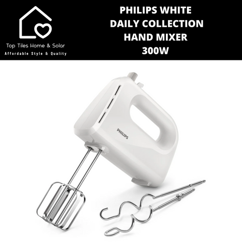 Philips White Daily Collection Hand Mixer - 300W