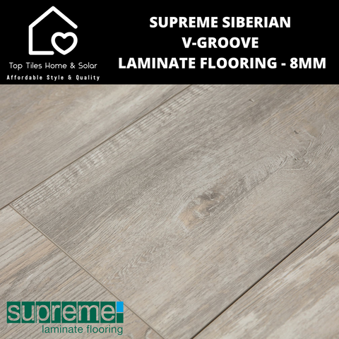 Supreme Siberian V-Groove Laminate Flooring - 8mm