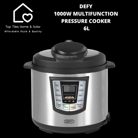Defy 1000W Multifunction Pressure Cooker - 6L PC600S