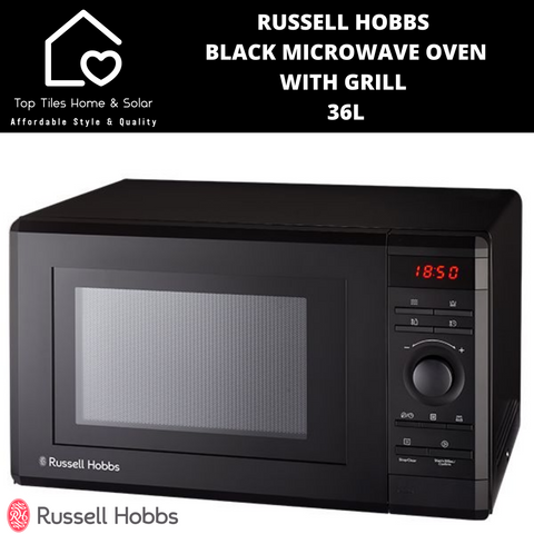 Russell Hobbs Black Microwave Oven With Grill - 36L