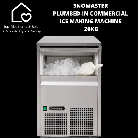 SnoMaster Plumbed-in Commercial Ice Making Machine - 26kg