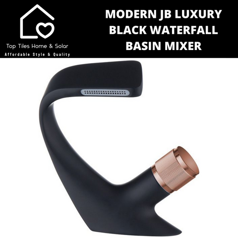 Modern JB Luxury Black Waterfall Basin Mixer