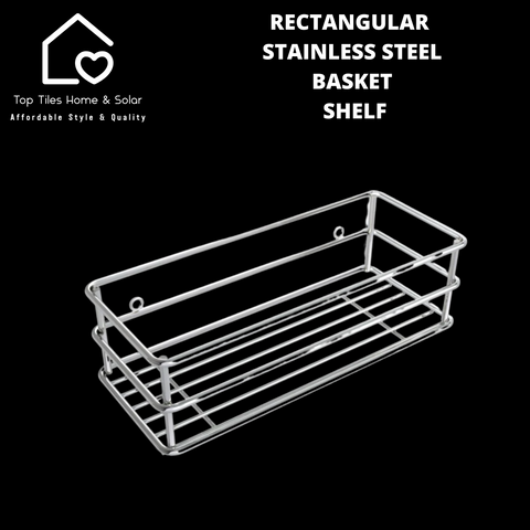 Rectangular Stainless Steel Basket Shelf